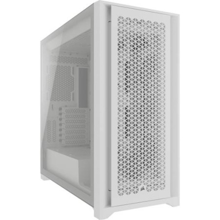 كيس كورسير 5000D Core Airflow - تبريد عالي - واجهة شبكية - أبيض