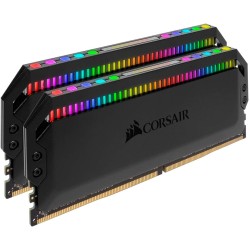 CORSAIR DOMINATOR PLATINUM RGB DDR4 16GB ( 2X8GB ) 3200MHz DESKTOP - BLACK - رامات كورسير دومنيتور مضيئة 
