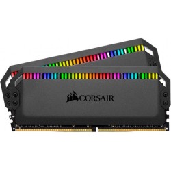 CORSAIR DOMINATOR PLATINUM RGB DDR4 16GB ( 2X8GB ) 3600MHz DESKTOP - BLACK - رامات كورسير دومنيتور مضيئة 