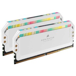 CORSAIR DOMINATOR PLATINUM RGB DDR4 16GB ( 2X8GB ) 3200MHz DESKTOP - WHITE - رامات كورسير دومنيتور مضيئة 