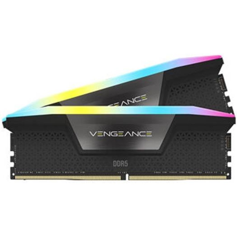 CORSAIR VENGEANCE RGB DDR5 RAM 32GB ( 2X16GB ) 5600MHz DESKTOP -BLACK
