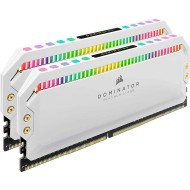 CORSAIR DOMINATOR PLATINUM RGB DDR4 16GB ( 2X8GB ) 3600MHz DESKTOP - WHITE - رامات كورسير دومينيتور مضيئة 