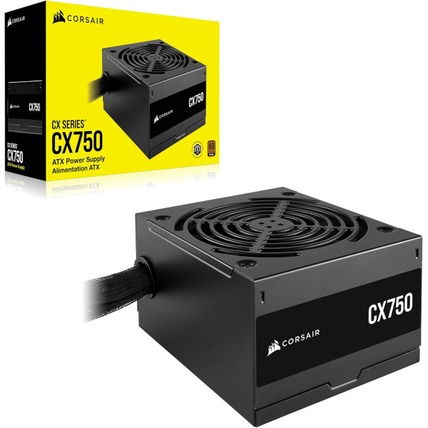 Power Supply CORSAIR CX750 750W | 80+ Bronze | Semi-Modular – Reliable Performance 
