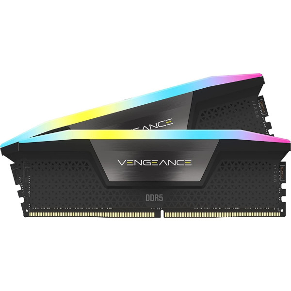 Desktop Memory Corsair VENGEANCE RGB DDR5 32GB (2x16GB) 5600MHz – Black Desktop Memory Corsair VENGEANCE RGB DDR5 32GB (2x16GB) 5600MHz – Black