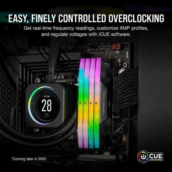 Desktop Memory Corsair VENGEANCE RGB DDR5 32GB (2x16GB) 5600MHz – Black Desktop Memory Corsair VENGEANCE RGB DDR5 32GB (2x16GB) 5600MHz – Black