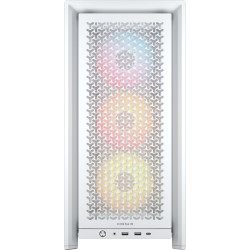 كورسير فرايم 4000D ار اس كيس كمبيوترARGB  - ابيض 