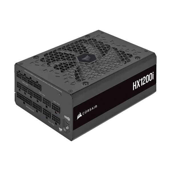 كورسير HX1200i مزود طاقة احترافي حجم ATX 1200 واط يدعم ATX 3.0 صوت ضجيج يدعم PCIe 5.0 - لون اسود كورسير HX1200i مزود طاقة احترافي حجم ATX 1200 واط يدعم ATX 3.0 صوت ضجيج يدعم PCIe 5.0 - لون اسود