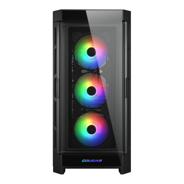 كيس كوغر Duoface Pro RGB  E-ATX بواجهة زجاجية و4 مراوح ARGB – أسود
