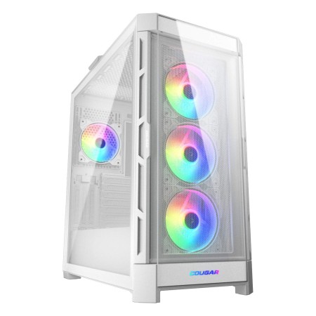 كيس كوجر Duoface Pro RGB - واجهتين تبديل - 4 مراوح ARGB - E-ATX - أبيض