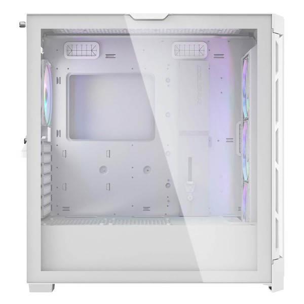كيس كوغر Duoface Pro RGB  E-ATX بواجهة زجاجية و4 مراوح ARGB – أبيض