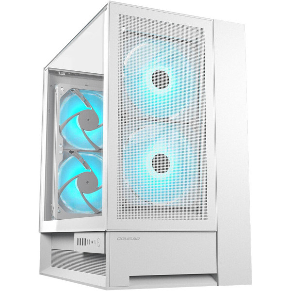 كيس ألعاب COUGAR OmnyX – ميد تاور ATX بزجاج مقوى – أبيض كيس ألعاب COUGAR OmnyX – ميد تاور ATX بزجاج مقوى – أبيض