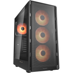 كيس ألعاب COUGAR AIRFACE PURE PRO – ميد تاور ATX بزجاج مقوى – أسود