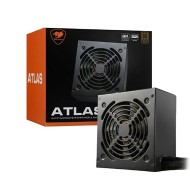 مزود الطاقة COUGAR ATLAS, بقدرة 750 واط, بشهادة كفاءة 80 PLUS Bronze, كيابل غير قابلة للفصل - أسود 