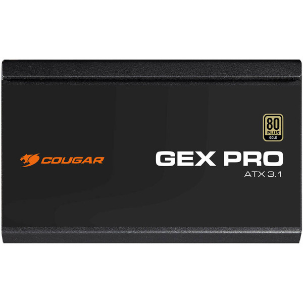 COUGAR GEX PRO 750W Fully Modular Power Supply - ATX3.1 - 80 PLUS Gold COUGAR GEX PRO 750W Fully Modular Power Supply - ATX3.1 - 80 PLUS Gold