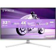 شاشة العاب احترافية PHILIPS Evnia 32M2N8900/89، شاشة QD-OLED بمقاس 31.5″، دقة 4K UHD (3840 × 2160)، معدل تحديث 240 Hz، زمن استجابة 0.3 مللي ثانية، HDR DisplayHDR TrueBlack 400