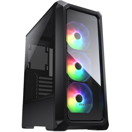 Cougar Archon 2 Crystalline RGB Case - 3 ARGB Fans - 3x USB Ports - Black