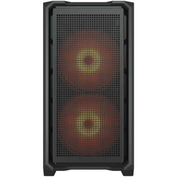 صندوق احترافي COUGAR MX600 MINI RGB، نوع Mini Tower، مزود بمراوح أمامية كبيرة 160mm ARGB PWM لتدفق هواء فائق، يدعم تقنيات BTF / Project Zero،  Mini ITX / Micro ATX - اسود