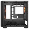 صندوق احترافي COUGAR MX600 MINI RGB، نوع Mini Tower، مزود بمراوح أمامية كبيرة 160mm ARGB PWM لتدفق هواء فائق، يدعم تقنيات BTF / Project Zero،  Mini ITX / Micro ATX - اسود