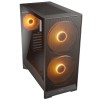 صندوق احترافي COUGAR AIRFACE 180 RGB بواجهة Mesh كاملة، يتضمن منفذ USB 3.2 Gen 2 Type-C في الواجهة الأمامية - اسود