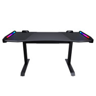 كوغار مارس 150 سم طاولة احترافية  للكمبيوتر بإضاءة جانبية من الطرفين - أسود