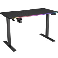 طاولة ألعاب كهربائية قابلة تعديل الارتفاع كوجر E-ARES 120 - مقاس 120×60 سم - إضاءة RGB