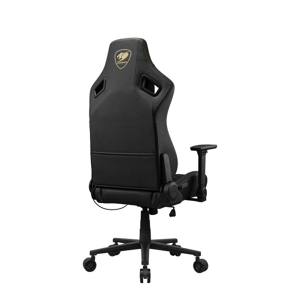 كرسي العاب COUGAR DEFENSOR GOLD F, مساند ذراع 4D, خامة قماش, الإرجاع حتى 155°, وسادة دعم لأسفل الظهر, رافعة غاز Class 4, التحمل الى 150 كجم - أسود كرسي العاب COUGAR DEFENSOR GOLD F, مساند ذراع 4D, خامة قماش, الإرجاع حتى 155°, وسادة دعم لأسفل الظهر, رافعة غاز Class 4, التحمل الى 150 كجم - أسود