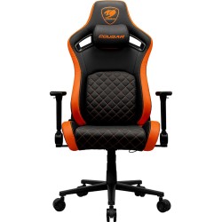 COUGAR DEFENSOR F Gaming Chair - Advanced PushBack Lumbar Support - 4D Folding Armrests - Black
