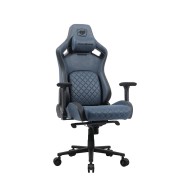 COUGAR DEFENSOR S gaming chair, 4D foldable armrests, Neck pillow made of adaptive foam, Class-4 gas, up to 150 kg - Navy Blue