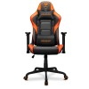 Gaming Chair COUGAR Armor Elite ,Ergonomic Design ,D Adjustable ,Breathable PVC Leather - Orang /Black
