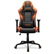 Gaming Chair COUGAR Armor Elite ,Ergonomic Design ,D Adjustable ,Breathable PVC Leather - Orang /Black