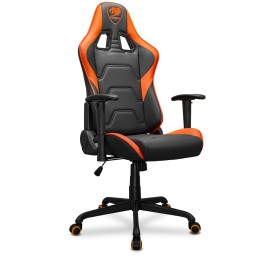 كرسي العاب COUGAR Armor Elite، تصميم مريح (Ergonomic)، قابل للتعديل ثلاثي الأبعاد (D Adjustable)، جلد PVC قابل للتنفس - برتقالي / أسود