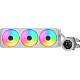 مبرد مائي كوجر بوسايدن فيستك ARGB 360mm للمعالج - أبيض
