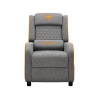 The COUGAR RANGER ONE Fabric Gaming chair, Sofa-style Ergonomic design for long gaming sessions, Up to 150 kg - Grey/Orange