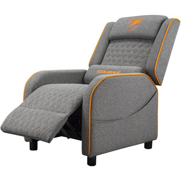 The COUGAR RANGER ONE Fabric Gaming chair, Sofa-style Ergonomic design for long gaming sessions, Up to 150 kg - Grey/Orange The COUGAR RANGER ONE Fabric Gaming chair, Sofa-style Ergonomic design for long gaming sessions, Up to 150 kg - Grey/Orange