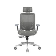 كرسي العاب COUGAR Speeder One, مساند ذراع 2D, دعم منحني إرجونومي مع قابلية تعديل أسفل الظهر, رافعة غاز Class 4, التحمل الى 120 كجم - أبيض