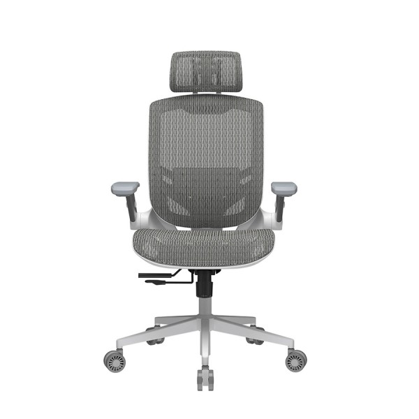 كرسي العاب COUGAR Speeder One, مساند ذراع 2D, دعم منحني إرجونومي مع قابلية تعديل أسفل الظهر, رافعة غاز Class 4, التحمل الى 120 كجم - أبيض