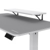 طاولة كهرائية COUGAR E-STAR 140, نظام رفع كهربائي , الأبعاد 1400 × 600 × 15 مم, الارتفاع 720 ~ 1170 مم, وسادة سطح مكتب كاملة, منظم كابلات - أبيض