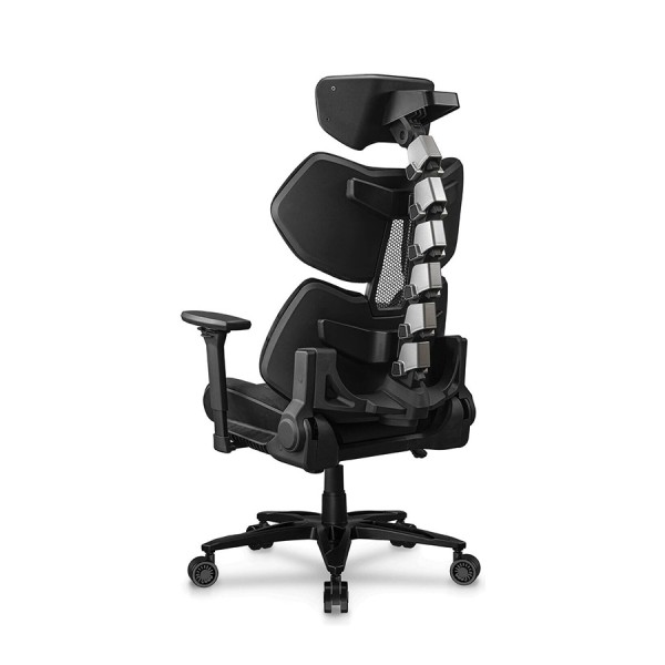 كرسي العاب COUGAR Terminator Elite, تصميم مريح Second Spine, تنجيد فاخر من Hyper-Dura Leatherette, مساند ذراع 4D قابلة للتعديل, رافعة غاز Class 4, يتحمل الى 135 كجم - أسود/فضي كرسي العاب COUGAR Terminator Elite, تصميم مريح Second Spine, تنجيد فاخر من Hyper-Dura Leatherette, مساند ذراع 4D قابلة للتعديل, رافعة غاز Class 4, يتحمل الى 135 كجم - أسود/فضي