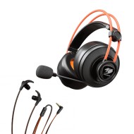 حزمة الألعاب COUGAR IMMERSA TI + HAVOC – سماعة رأس احترافية مع سماعة أذن متنقلة – تجربة صوتية متكاملة