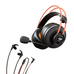 حزمة الألعاب COUGAR IMMERSA TI + HAVOC – سماعة رأس احترافية مع سماعة أذن متنقلة – تجربة صوتية متكاملة