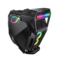 COUGAR CRATUS Unique open-frame design Case, support ATX PSUs, Support E-ATX, ATX, Micro-ATX, Mini-ITX, Ideal for RGB - BLACK
