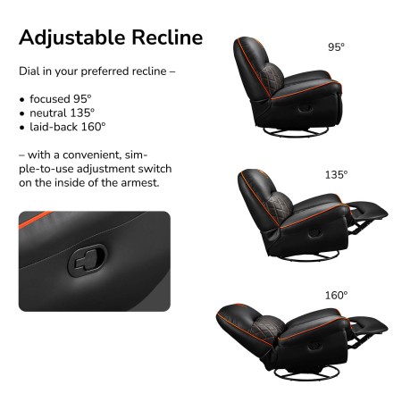 COUGAR OVERLOAD GAMING SOFA |BLACK/ORANGE