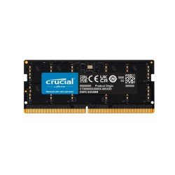 رامات لابتوب من شركة كروسيل CRUCIAL, سعة 8 جيجابايت, السرعة 4800 ميجاهرتز DDR5, نوع الذاكرة SODIMM, التوقيت CL40, الجهد 1.10 فولت