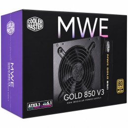 مزود طاقة كولر ماستر MWE جولد V3 بقدرة 850 واط - ATX 3.1 - 80 بلس جولد
