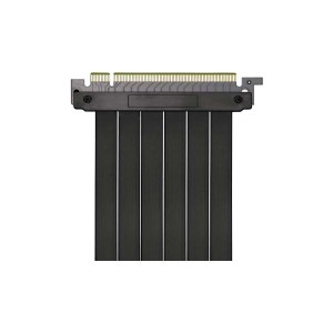 Riser Cable MasterAccessory PCI-E 3.0 x16، بطول 300 مم، تصميم عالي المرونة، مثالي لتركيب بطاقة الرسومات بشكل عمودي داخل صناديق الكمبيوتر- أسود