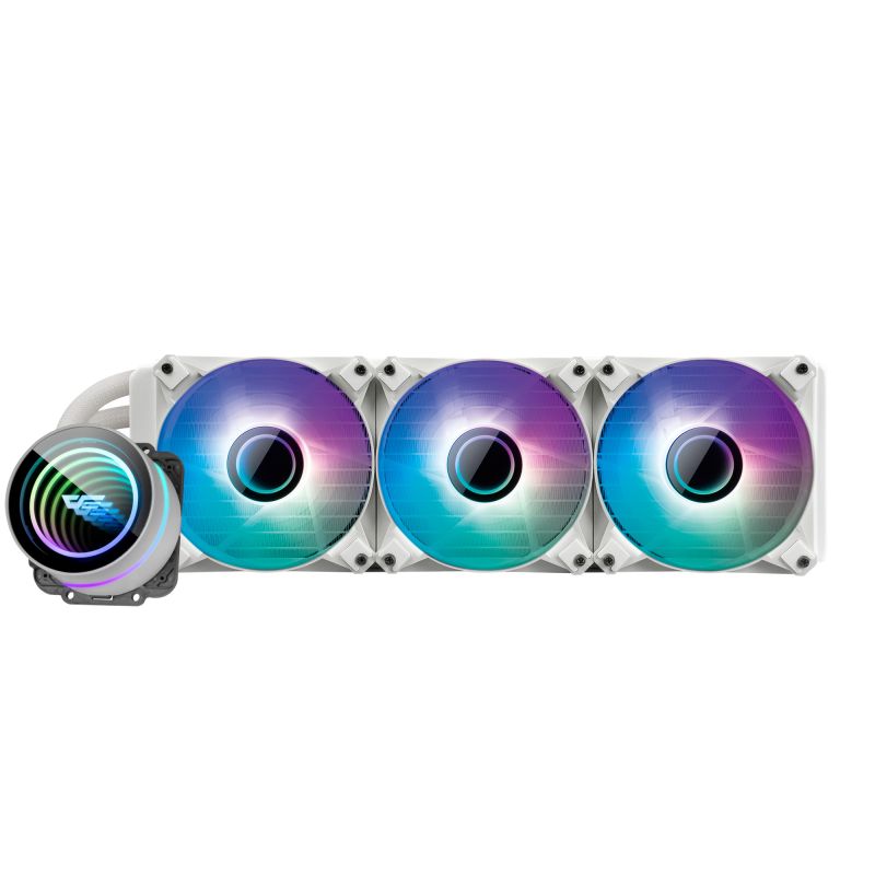DARKFLASH DX 360 TWISTER Ver.2.6 RGB LIQUID COOLER 360mm - WHITE