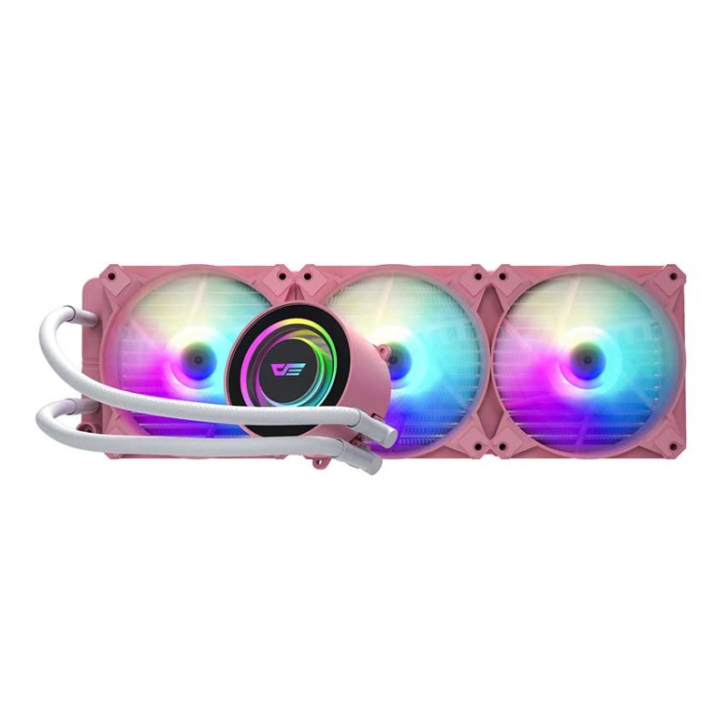 DarkFlash Twister DX360 aRGB AIO Liquid CPU Cooler Pink