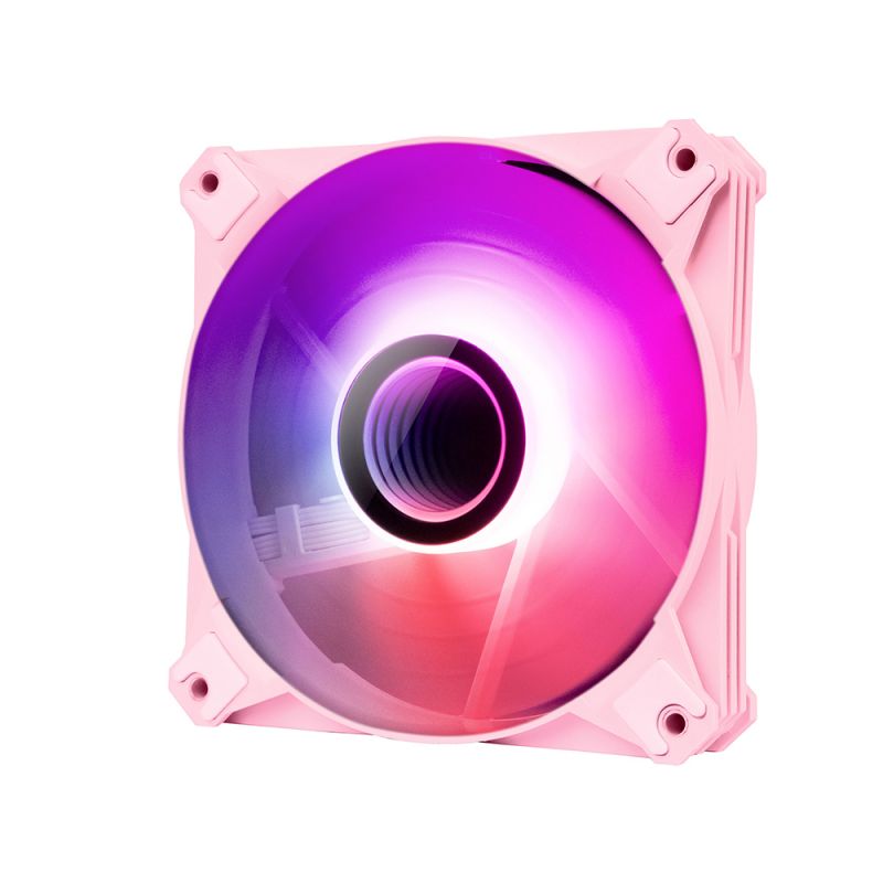 DarkFlash Infinity 8 PWM aRGB Fan, 120mm Cooling, 3 Fan Pack | Pink