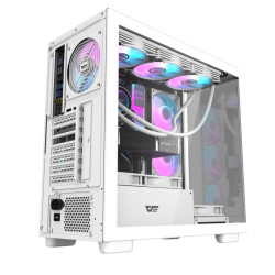 Gaming Case DARKFLASH DS900G Curved Tempered Glass ATX Mid Tower  –WHITE