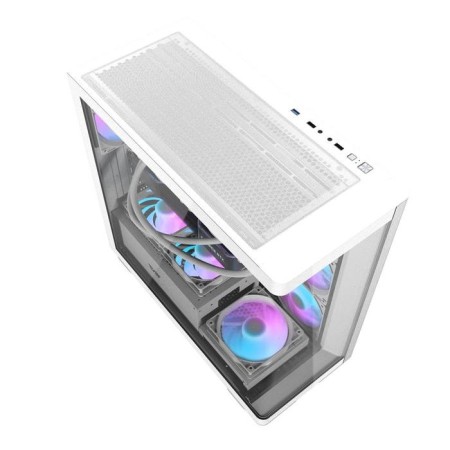 كيس كمبيوتر DARKFLASH DS900G بواجهة زجاجية منحنية – أبيض كيس كمبيوتر DARKFLASH DS900G بواجهة زجاجية منحنية – أبيض